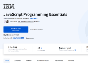 JavaScript Programming Essentials - IBM